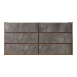Rado Modern Walnut & Stucco Dresser