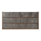 Rado Modern Walnut & Stucco Dresser