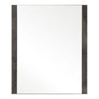 Rado Modern Walnut & Stucco Mirror