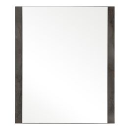 Rado Modern Walnut & Stucco Mirror