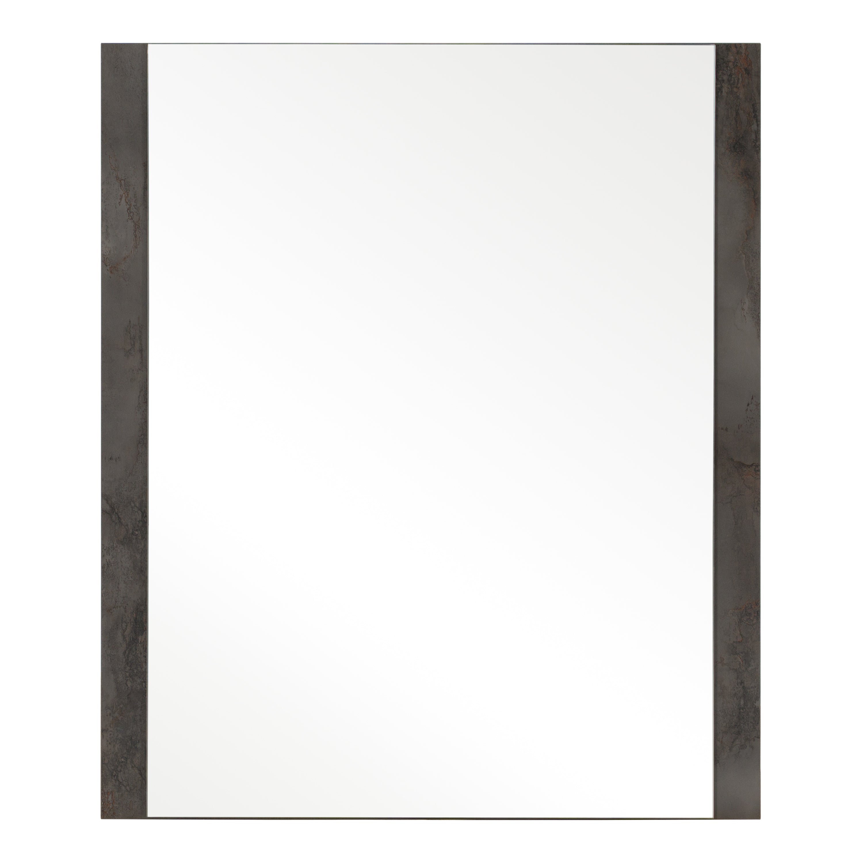 Rado Modern Walnut & Stucco Mirror