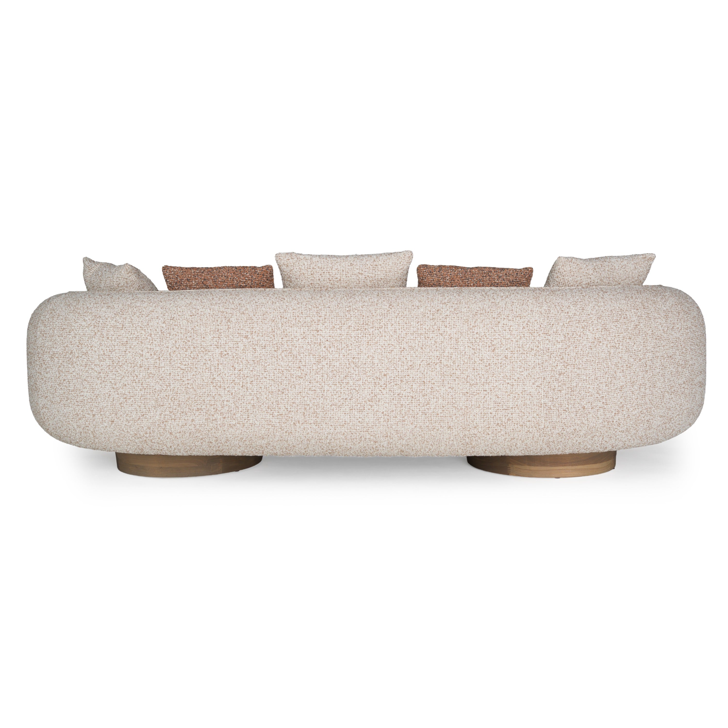 Raywood - Modern Multicolored Boucle Fabric + Ash Sofa