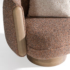 Raywood - Modern Multicolored Boucle Fabric + Ash Accent Chair