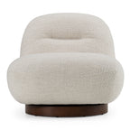 Renee - Modern Cream Fabric Swivel Chair