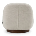 Renee - Modern Cream Fabric Swivel Chair