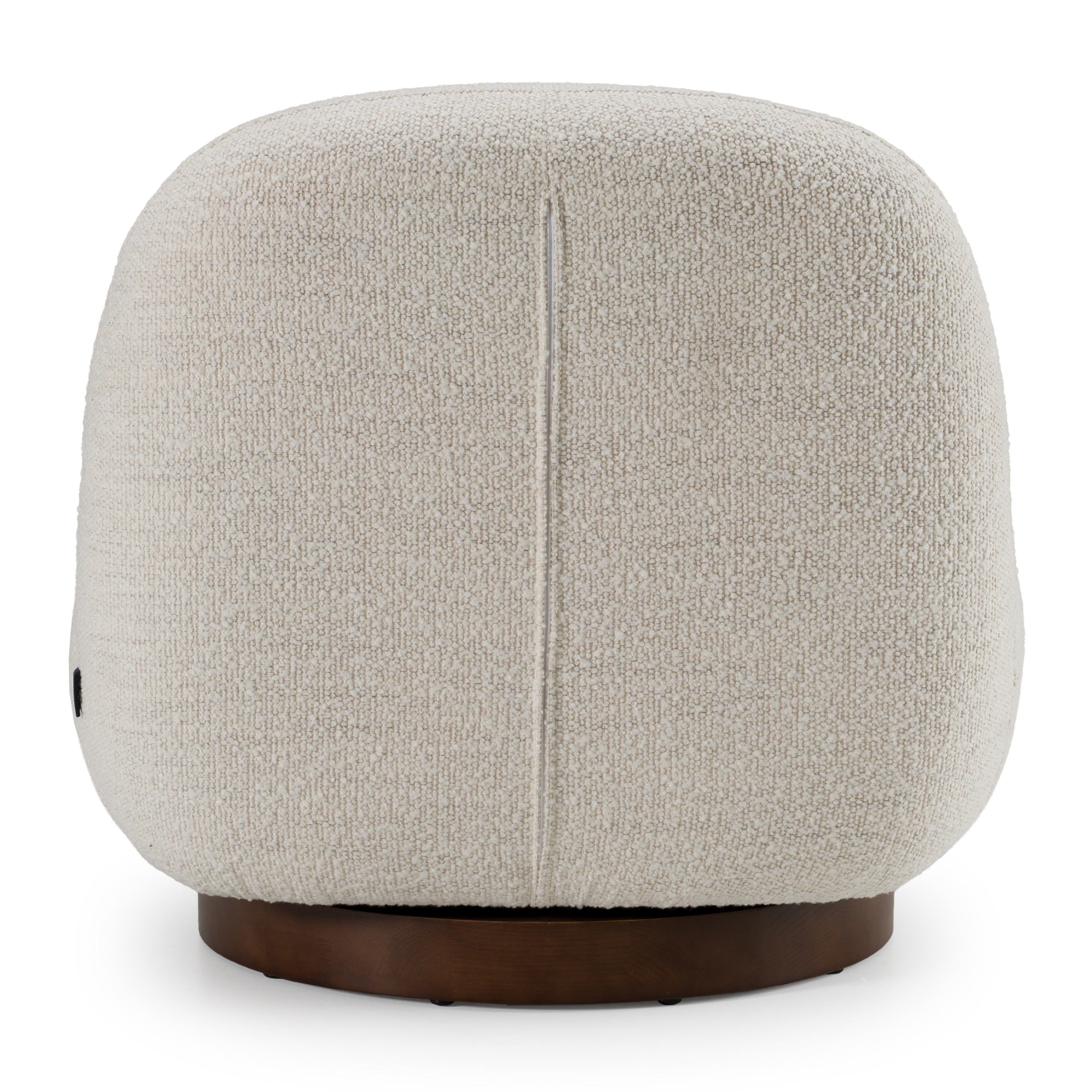 Renee - Modern Cream Fabric Swivel Chair