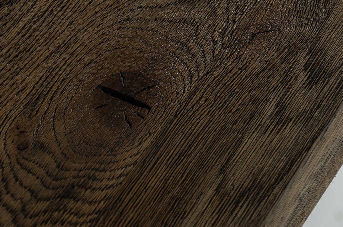 Renzo Modern Oak & Concrete Dining Table