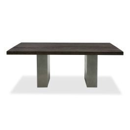 Renzo Modern Oak & Concrete Dining Table