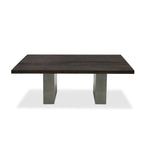 Renzo Modern Oak & Concrete Dining Table