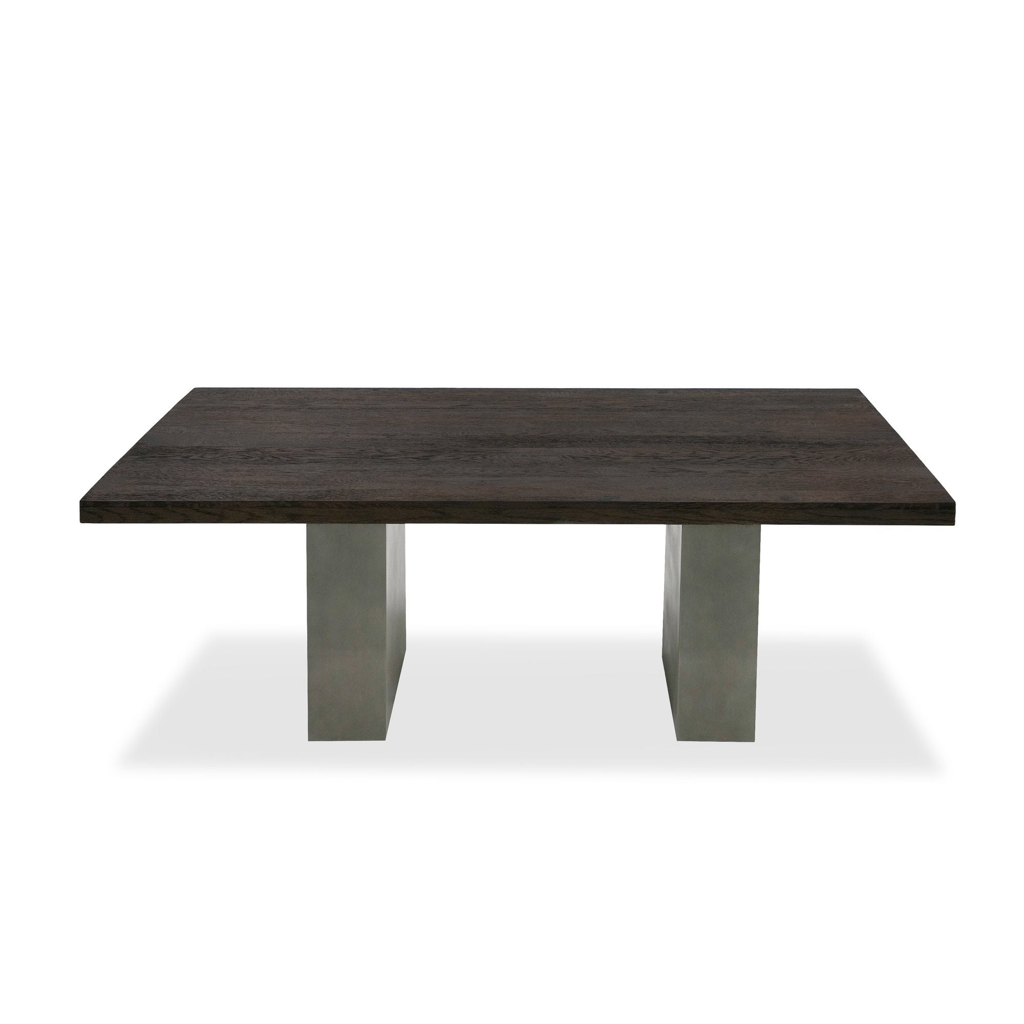 Renzo Modern Oak & Concrete Dining Table