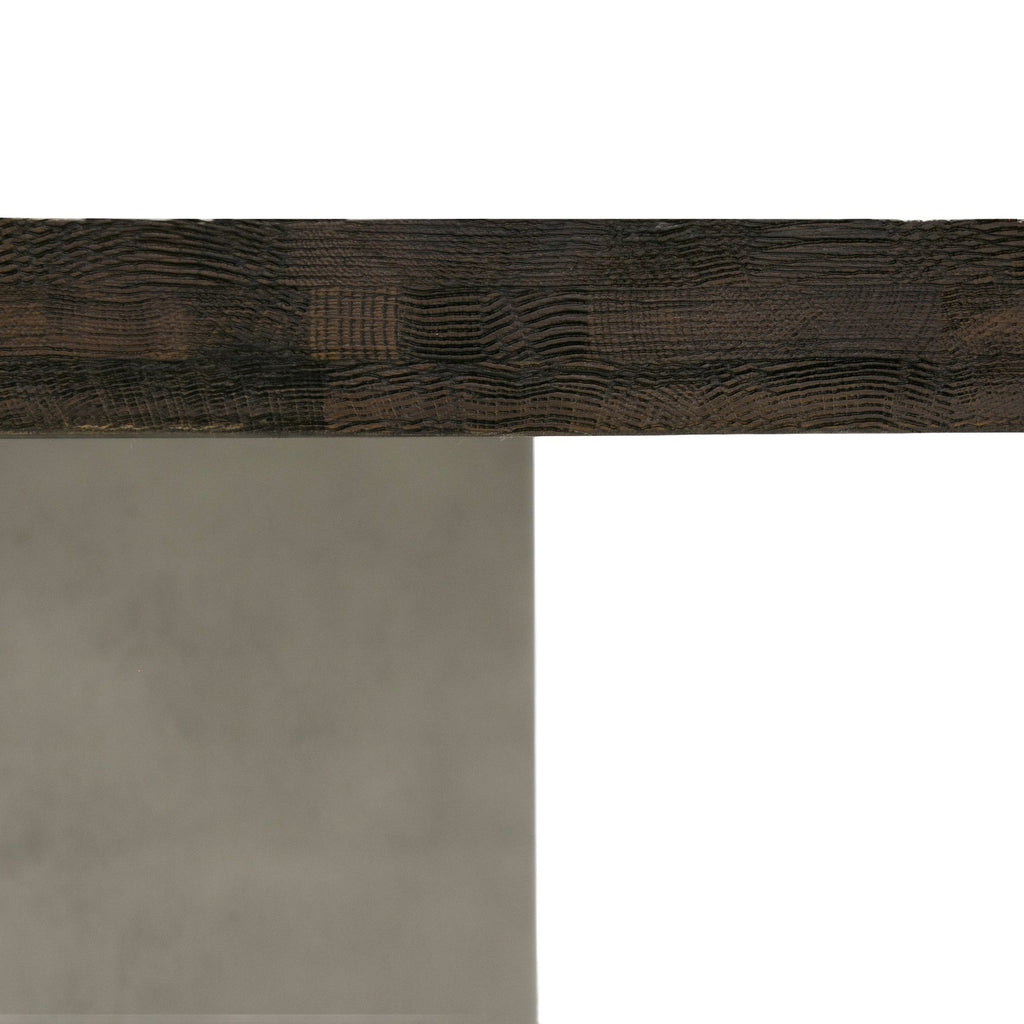 Renzo Modern Oak & Concrete Dining Table