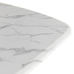 Reynold - Glam Faux Marble + Gold Stainless Steel Dining Table