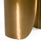 Reynold - Glam Faux Marble + Gold Stainless Steel 94 - Inch Dining Table