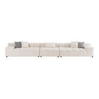 Rhonda - Modern Ivory Beige Fabric Modular Sectional Sofa