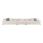 Rhonda - Modern Ivory Beige Fabric Modular Sectional Sofa