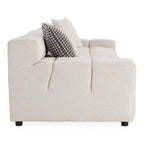 Rhonda - Modern Ivory Beige Fabric Modular Sectional Sofa