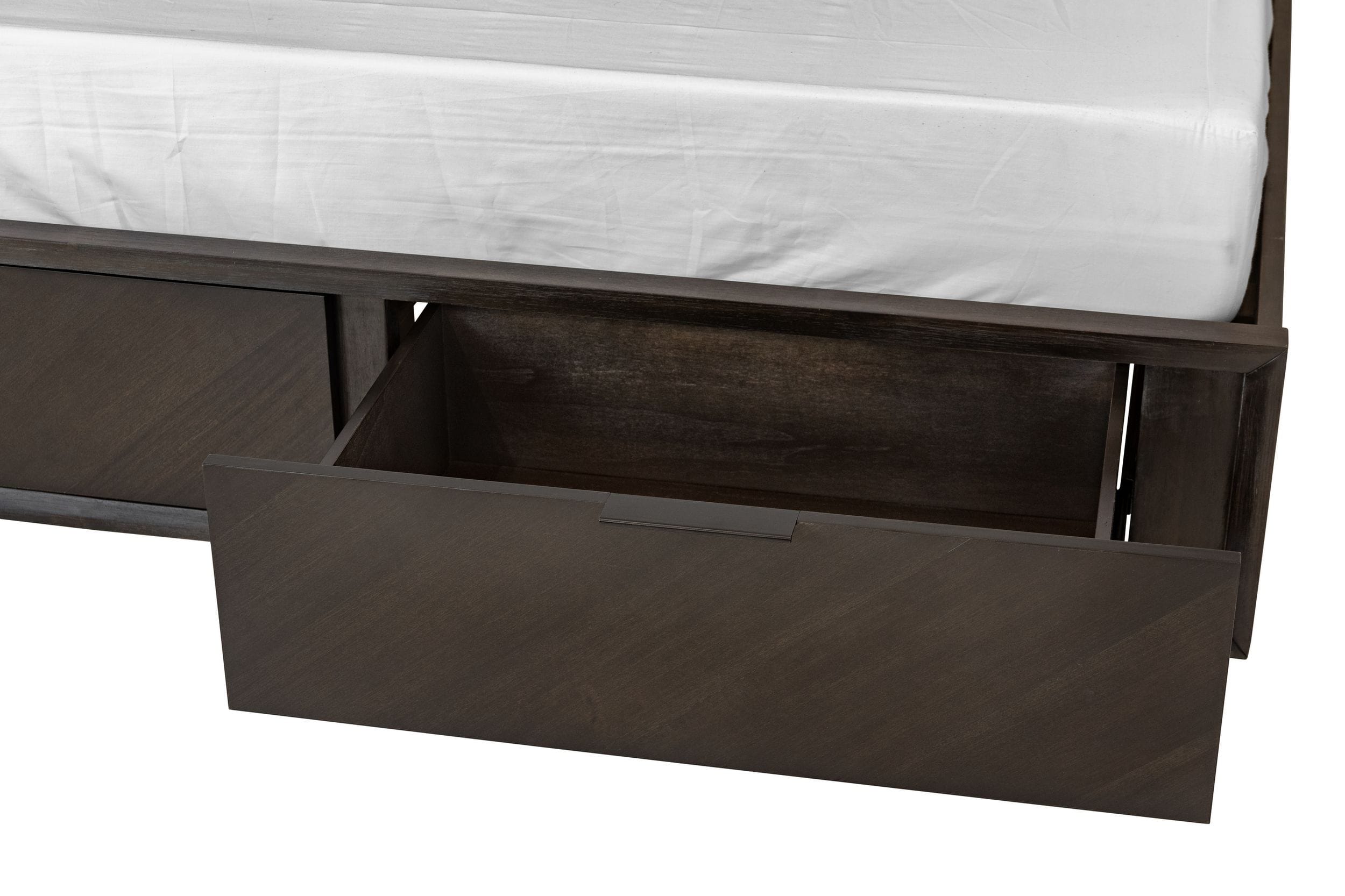 Roger - Queen Mid - century Acacia Bed - Queen Mid - century Acacia Bed