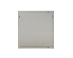 Roma - Modern Faux Travertine + Gold Mirror