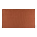 Roma - Modern Burnt Orange Microfiber Upholstered Bed - Modern Burnt Orange Microfiber Upholstered Bed