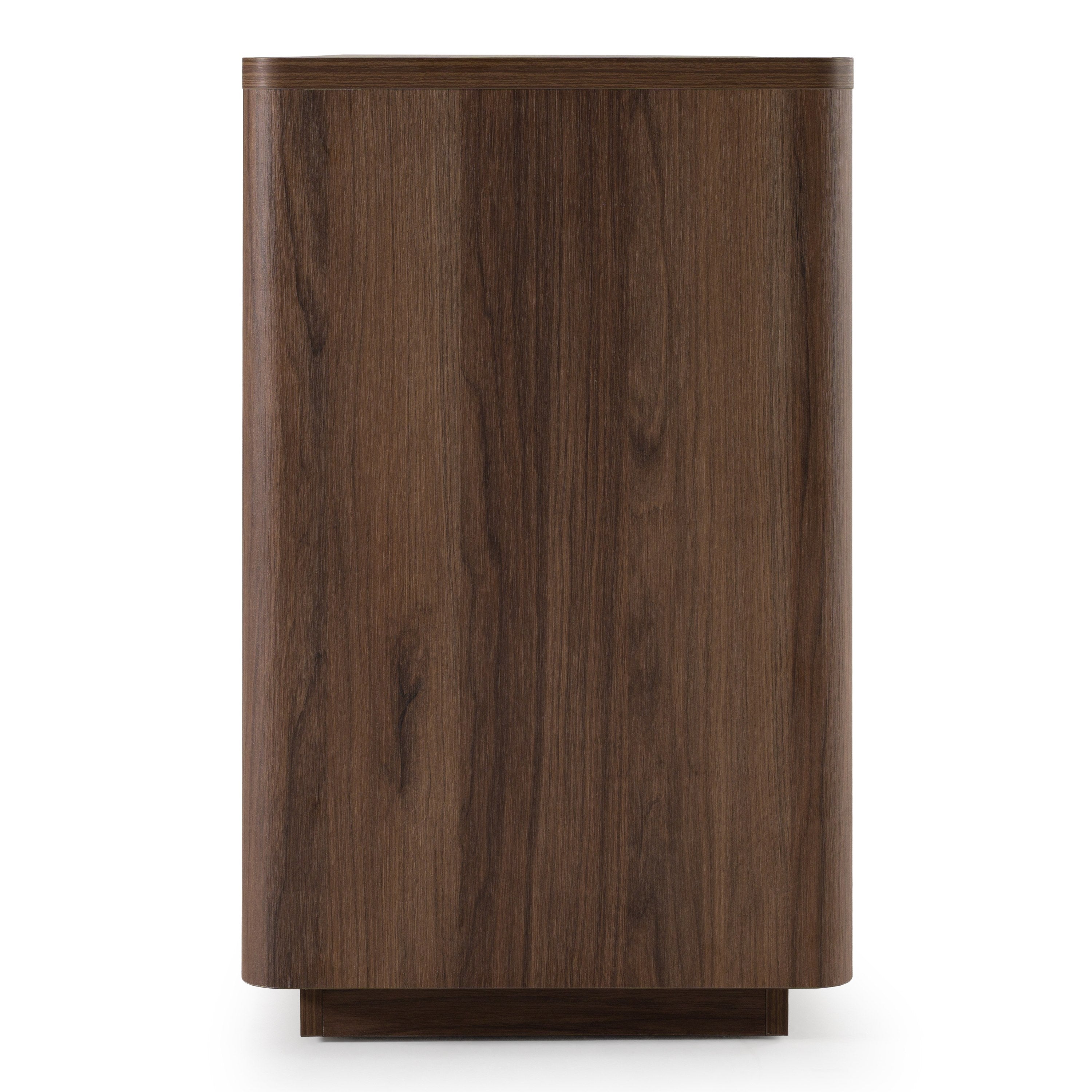 Roma - Modern Walnut + Gold Dresser