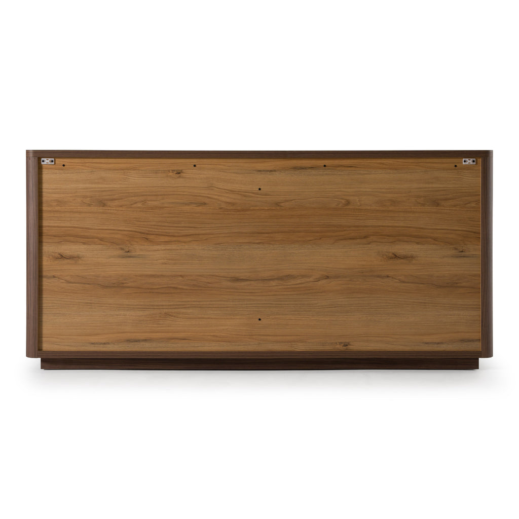 Roma - Modern Walnut + Gold Dresser