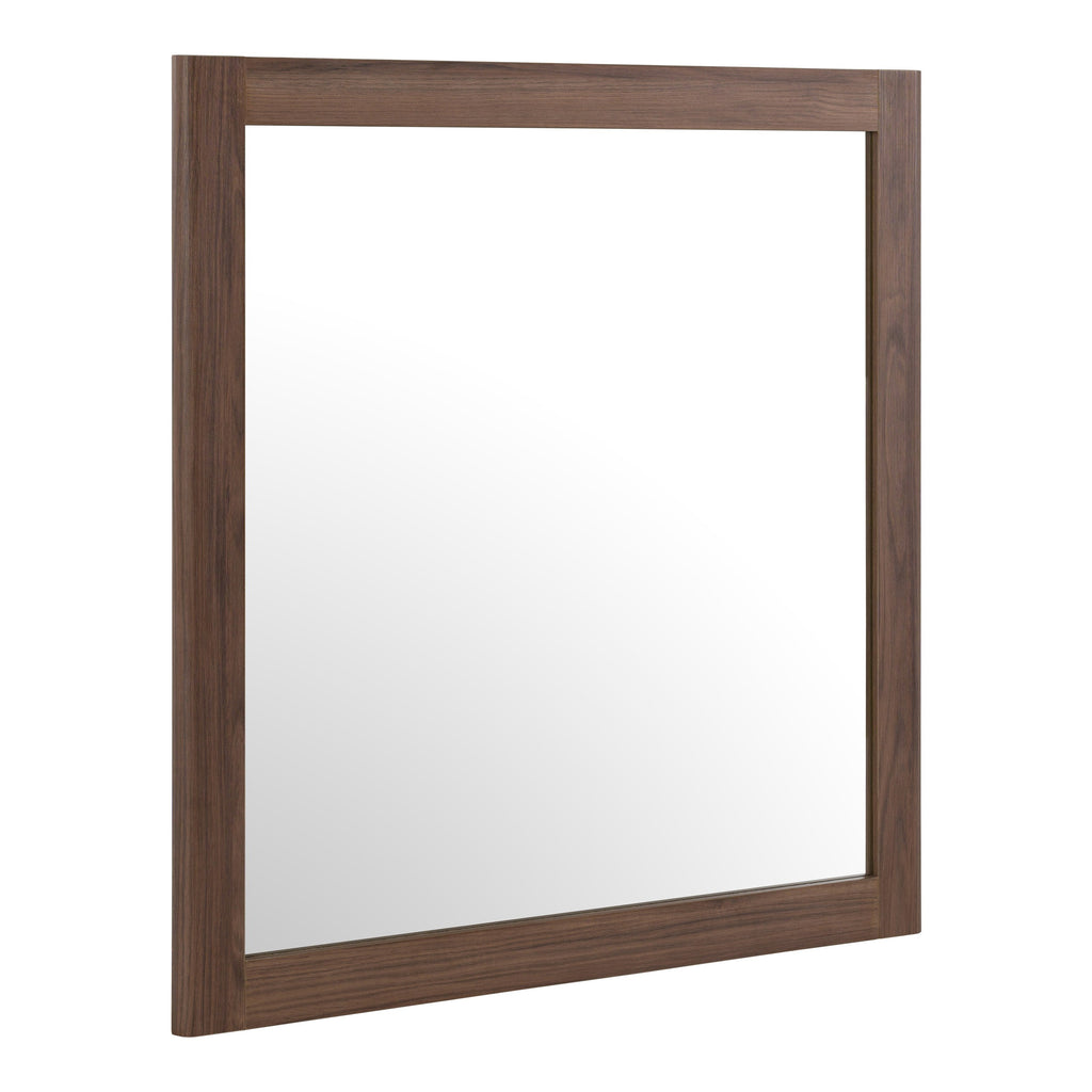 Roma - Modern Walnut Mirror