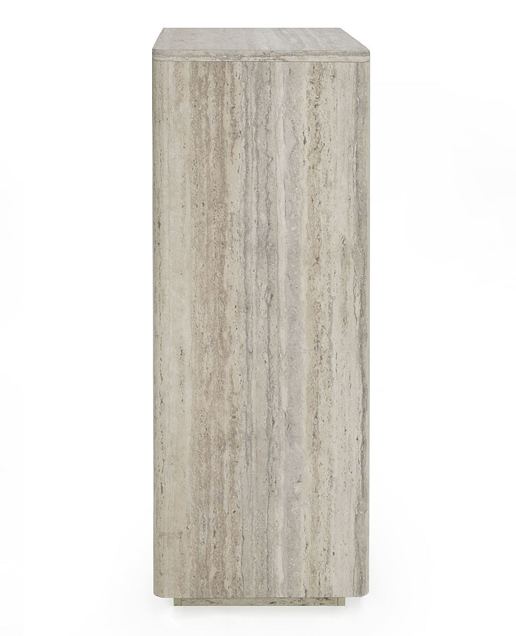 Roma - Modern Faux Travertine + Gold Chest