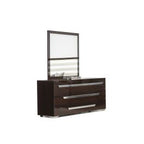 Romano Italian Modern Ebony Mirror