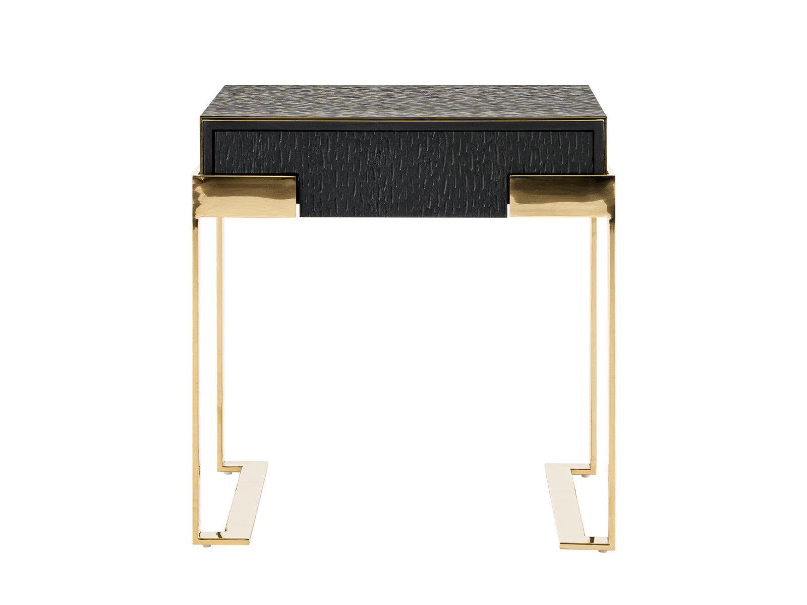 Rothsay - Modern Wenge + Gold Nightstand