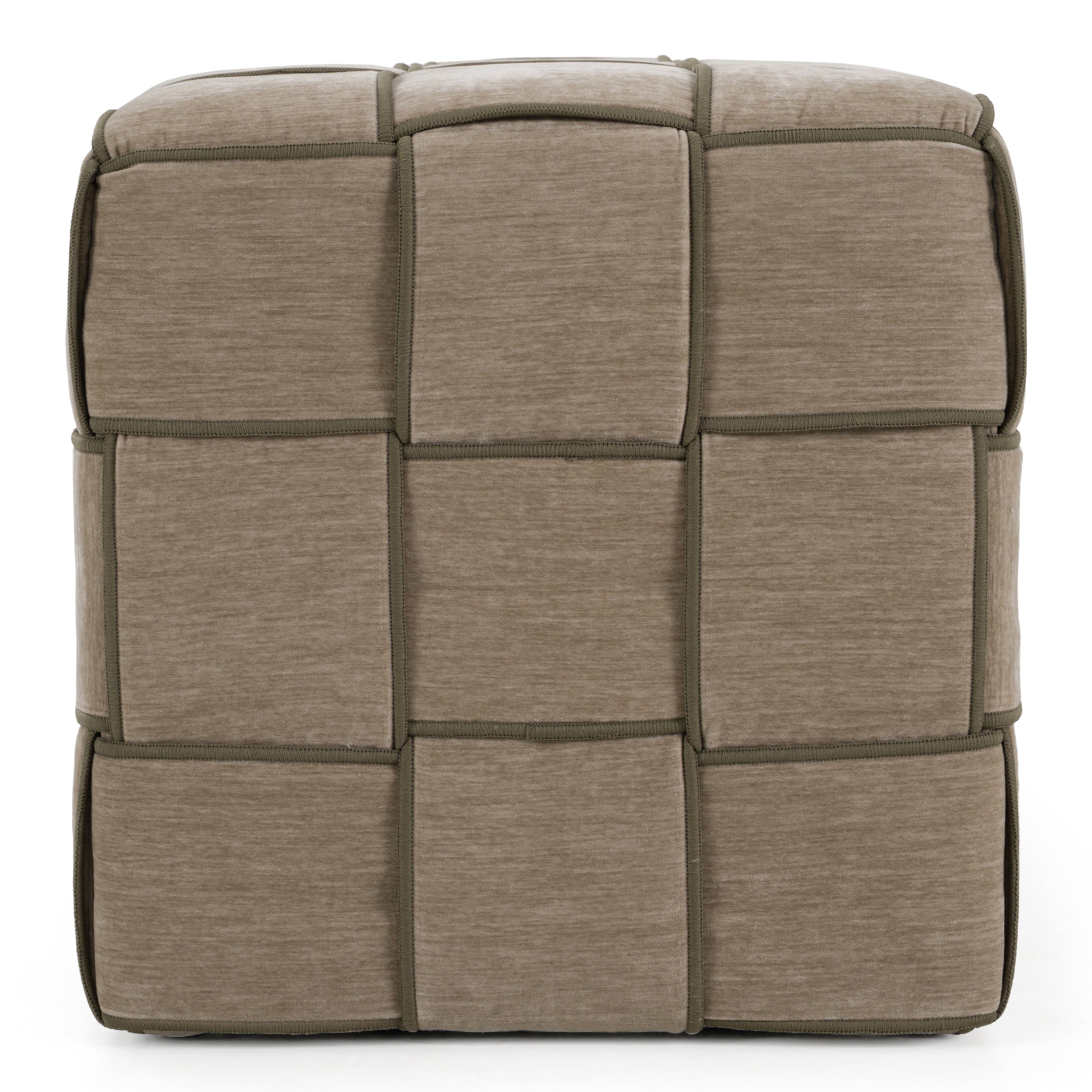 Rousey - Modern Taupe Fabric Bench