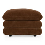 Crockett - Modern Brown Fabric Ottoman