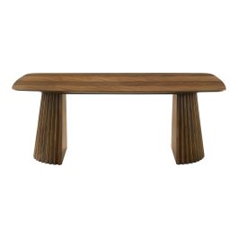 Sacks - Mid-Century Modern Herringbone Walnut Dining Table