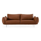 Saint Tropez - Modern Italian Cognac Leather Sofa