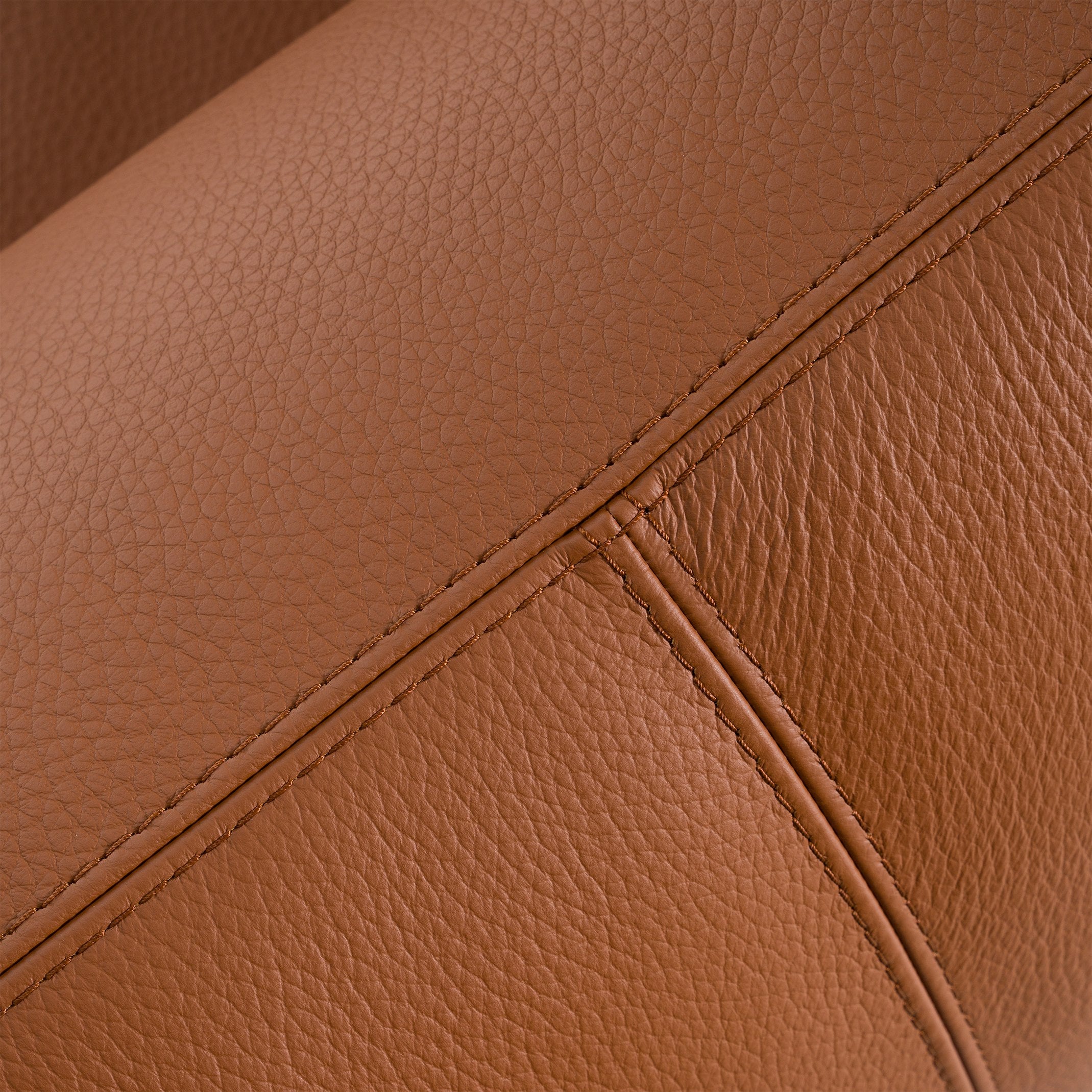 Saint Tropez - Modern Italian Cognac Leather Sofa