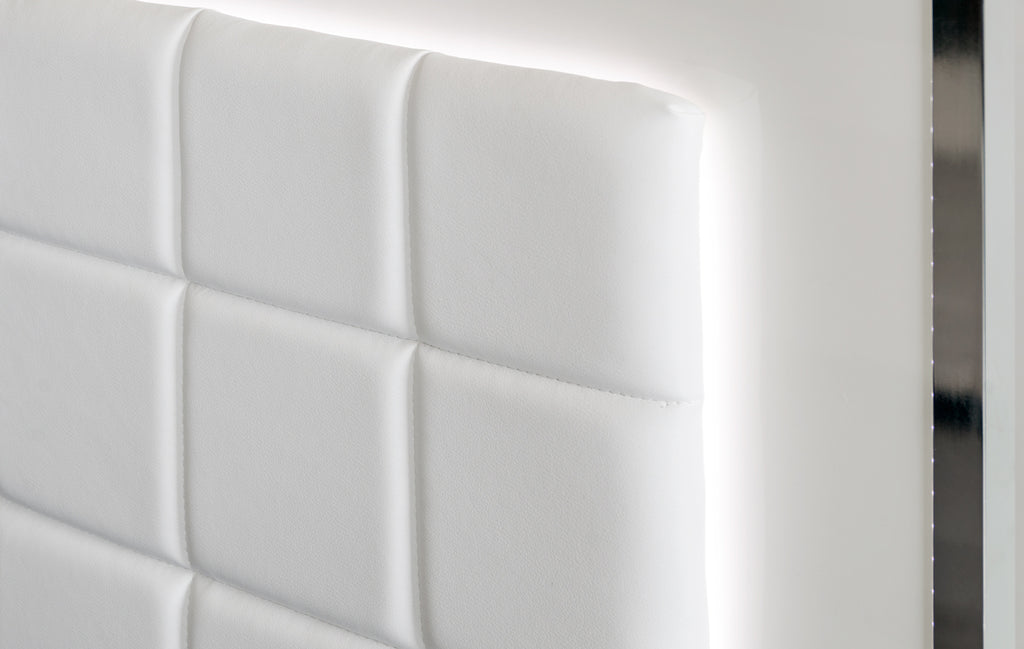 California King San Marino Modern White Bed