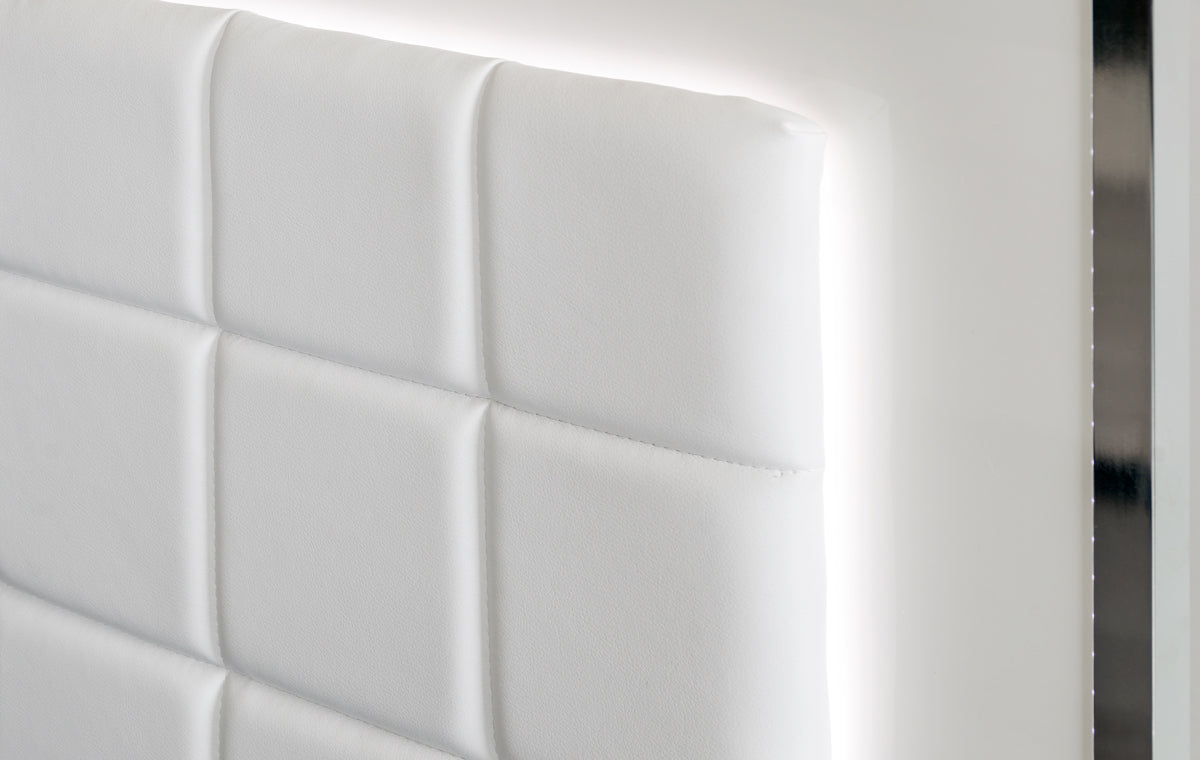 California King San Marino Modern White Bed