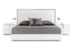 California King San Marino Modern White Bed
