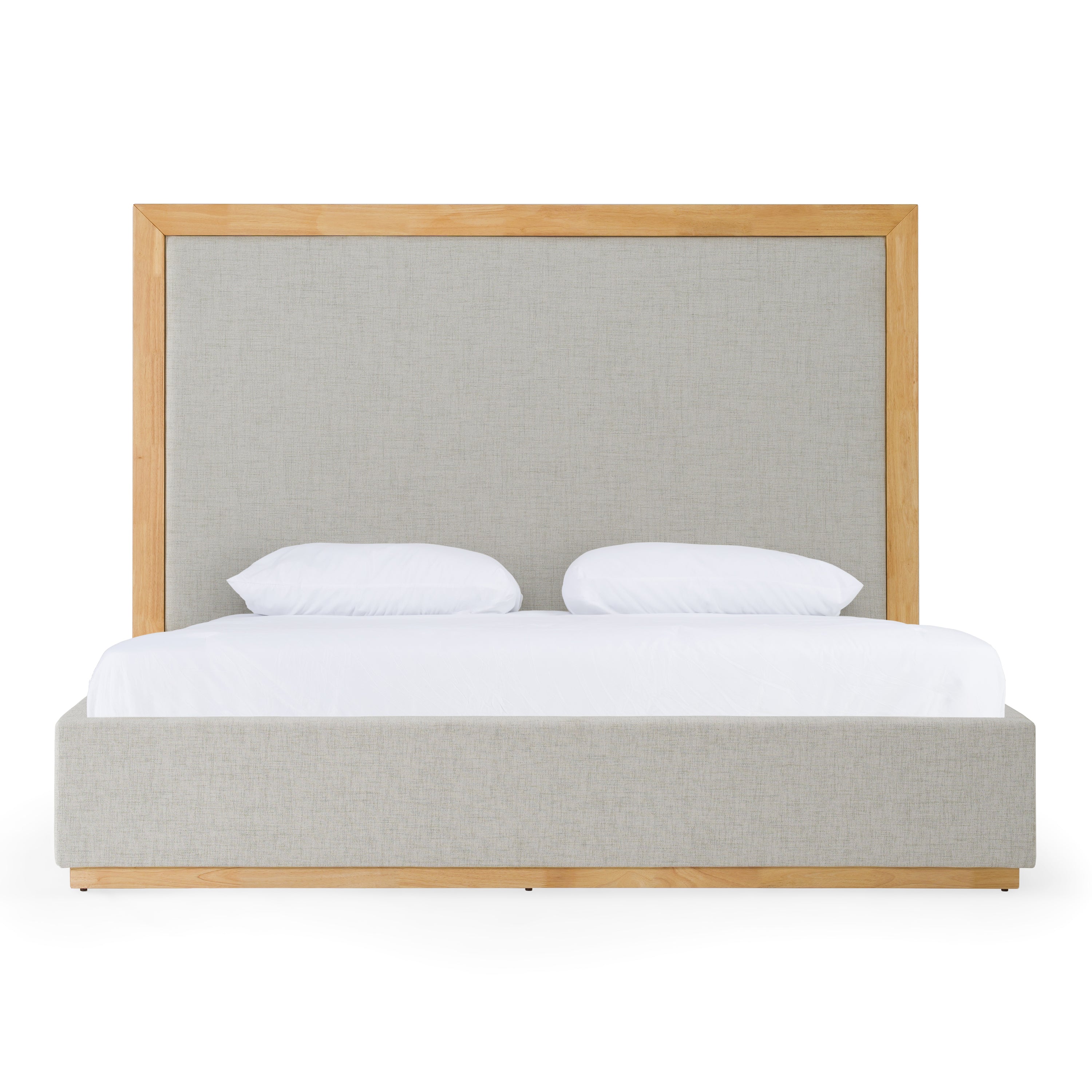 Santa Barbara - Modern Grey Fabric + Natural Bed - Modern Grey Fabric + Natural Bed