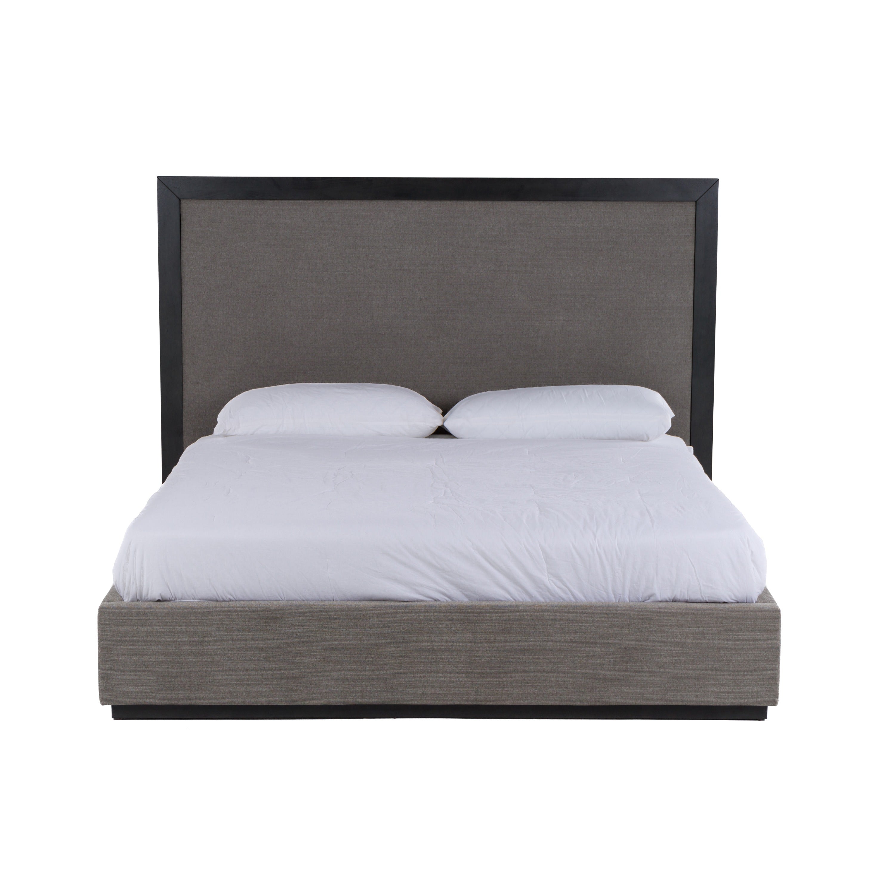 Eastern King Santa Barbara - Modern Grey Fabric + Grey Wash Bed - Modern Grey Fabric + Grey Wash Bed