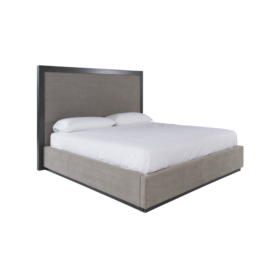 Eastern King Santa Barbara - Modern Grey Fabric + Grey Wash Bed - Modern Grey Fabric + Grey Wash Bed