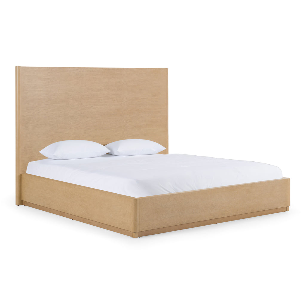 Santa Monica - Modern Natural Oak Bed - Modern Natural Oak Bed