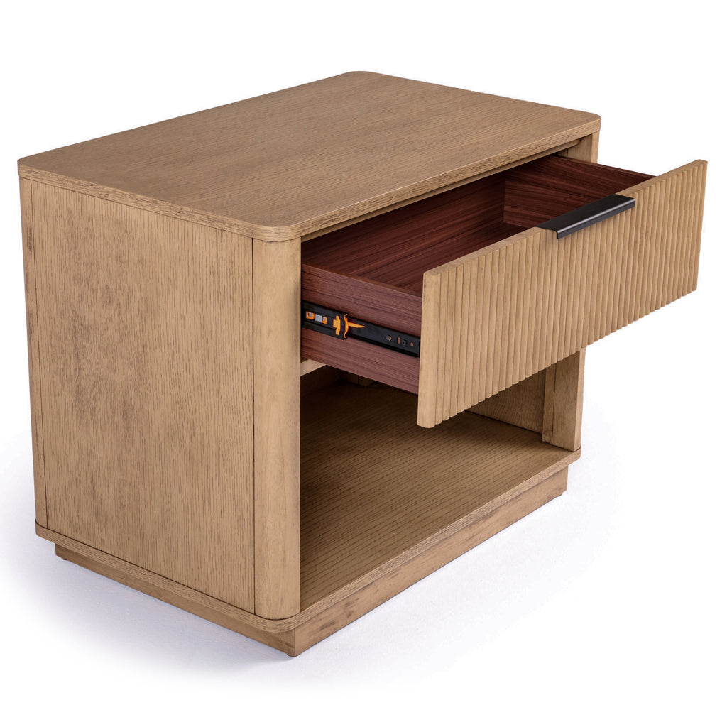 Santa Monica - Modern Natural Oak Nightstand