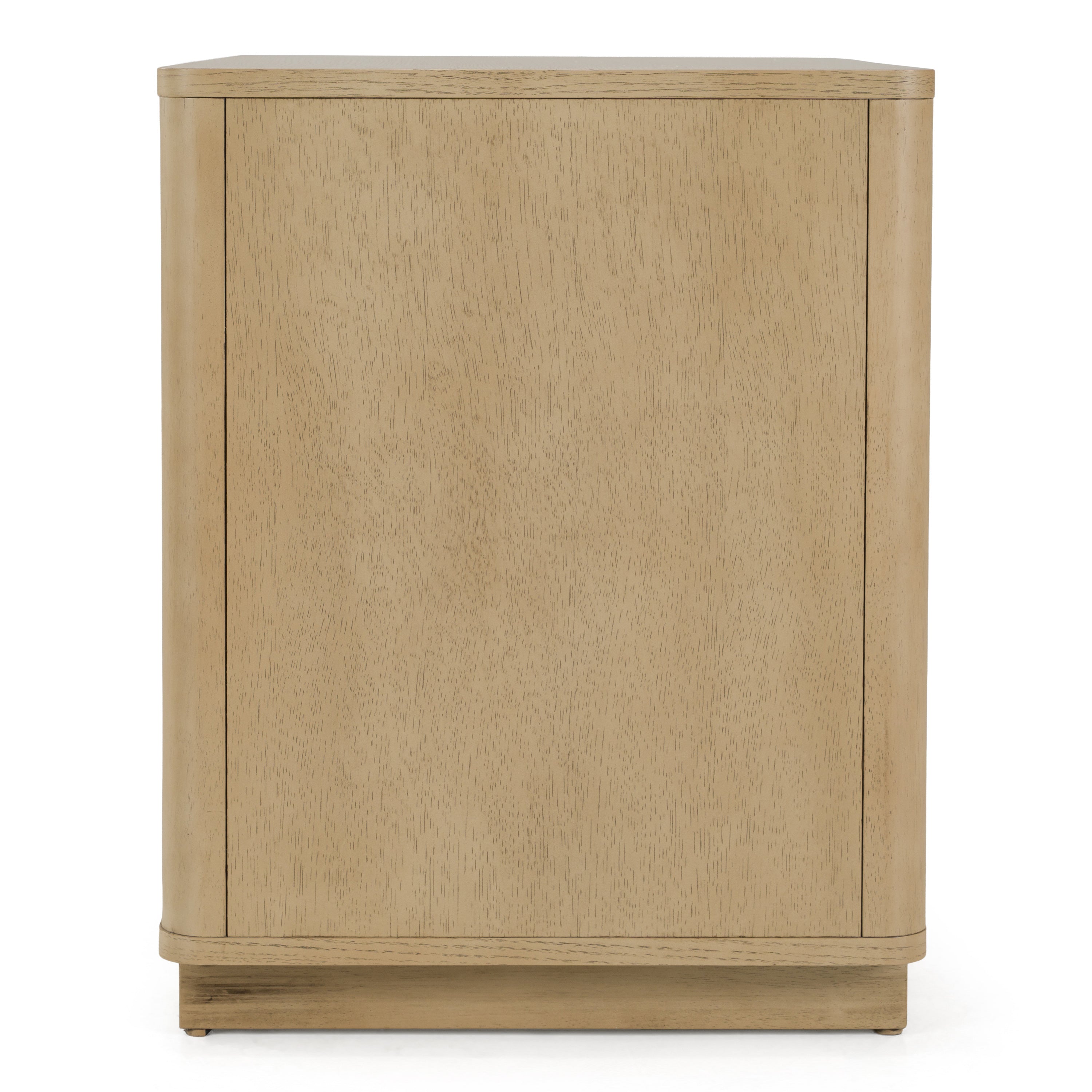 Santa Monica - Modern Natural Oak 3 Drawer Nightstand