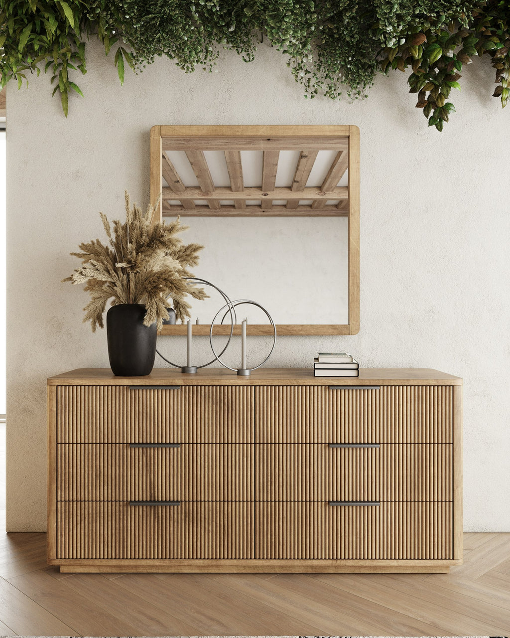 Santa Monica - Modern Natural Oak Bedroom Set - Modern Natural Oak Bedroom Set