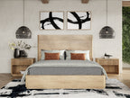 Santa Monica - Modern Natural Oak Bedroom Set - Modern Natural Oak Bedroom Set