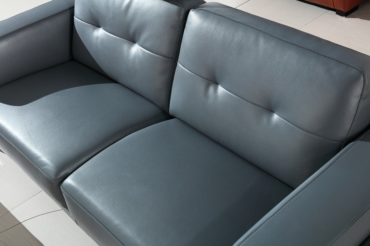 Divani Casa Markham Modern Grey Bonded Leather Sofa – Additional View