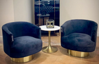Basalt - Modern Black Fabric Accent Chair