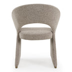 Sheena - Modern Tan Fabric + Brass Dining Chair - Modern Tan Fabric + Brass Dining Chair