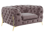 Sheila - Transitional Silver Fabric Chair