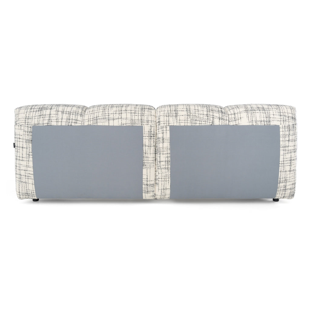 Eastern King Shiloh - Modern Off-White + Black Fabric Bed - Modern Off - White + Black Fabric Bed